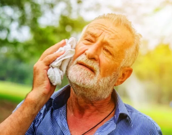 Hiperhidrosis facial