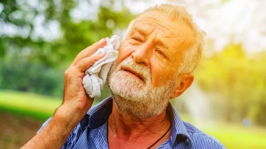 Hiperhidrosis facial